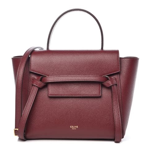 celine nano burgundy|Celine Nano Belt Bag Review .